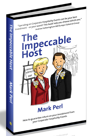 The Impeccalbe Planner by Mark Perl. Retaining customers, return on investment, corporate hospitality, event organising
